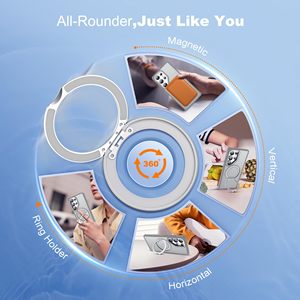 Custodia Magnetica Opaca con Supporto per <span class=keywords><strong>Samsung</strong></span> S26 <span class=keywords><strong>Ultra</strong></span>, <span class=keywords><strong>Cover</strong></span> Traslucida Rotante a 360° per <span class=keywords><strong>Samsung</strong></span> S25 <span class=keywords><strong>Ultra</strong></span>, S24 FE, S23, <span class=keywords><strong>S22</strong></span> - Product Image 3