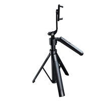 ES-B180 Perche à selfie trépied professionnelle en alliage d'aluminium 180 cm extensible avec télécommande rechargeable