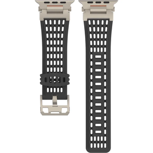 Bracelet sport respirant creux mécanique Upro pour Apple Watch Ultra 3 2 49 mm Série 11 10 9 8 7 46 mm 45 mm iWatch, bracelet en silicone - Product Image 2