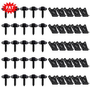 50 Pcs M4.2 Universal <span class=keywords><strong>Fender</strong></span> Liner Schraube U-Mutter-Kit Motor Splash Shield Sechs kant schraube U-Clips Kfz-Karosserie schrauben Clips - Product Image 1