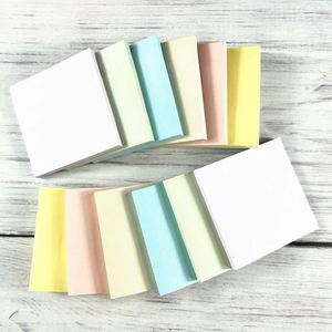 Bloc de Notas Adhesivas Morandi Color, Juego de 12 Libros, 76x76cm, Papelería para Oficina y Estudiantes, 60 Páginas por Libro - Product Image 4