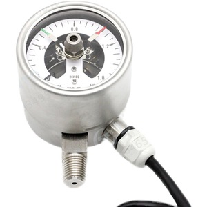 THIS THING Electric Contact Pressure <b>Gauge</b> 0-1.6 Mpa Stainless Steel Analog With 24V DC Display - Product Image 1