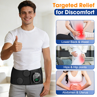 Ceinture chauffante portable sans fil pour les hanches, rechargeable par USB, compresse chaude vibrante, masseur de la taille et des hanches