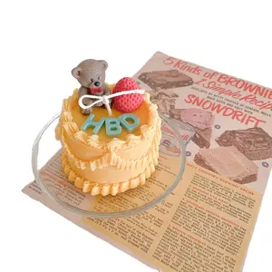 誕生日の装飾パーソナライズされたロマンチックなパーティーキャンドルセット結婚式高品質誕生日ケーキ形キャンドル