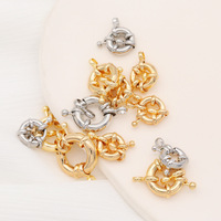 La nouvelle annonce 9mm 21mm en laiton homard marin fermoir boucle à ressort pour la fabrication de bijoux collier Bracelet accessoires