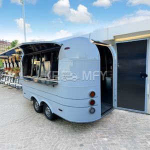 Camiones de Crepas Totalmente Equipados con Extensión, Camión de Helados para Pequeños Negocios, Remolque de Bar Móvil, Caravana de Comida - Product Image 1