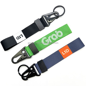 Corporate Promotion Of Customer Gifts Polyester Lanyard Custom Logo Car Nylon Key Chain Wrist Lanyard
