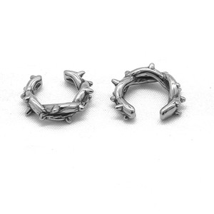 yunnique Clip-on <b>Earrings</b> Spike Shape Titanium Steel Minimalist Ear Clips For Men And Women Fashion Jewelry 316 Stainless Steel - Product Image 1