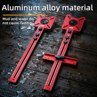 Plantilla de Aluminio para Router, Herramienta de Corte Circular y Redondeo de Esquinas para Trabajar la Madera, Fresadora de Bordes Rectos