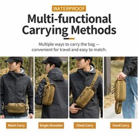 Leichte MOLLE Taktische Hüfttasche Crossbody-Umhängetasche für Outdoor-Sport Angeln Reisen Radfahren Camping Klettern