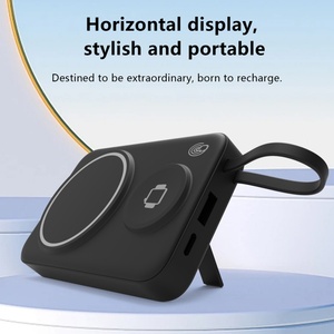 Banco de energía de carga inalámbrica magnética de 10000mAh 3 en 1 tipo C PD Powerbank para reloj y auriculares Qi 15W inalámbrico para teléfono - Product Image 4