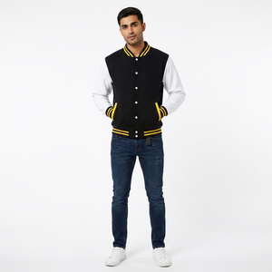 Custom Manufacturer <b>High</b> Quality Unisex Winter Waterproof Eco-Friendly Breathable Varsity Jacket College Letterman Crew Neck - Product Image 1