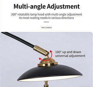 Lampes sur pied noires en forme d'<span class=keywords><strong>arc</strong></span> pour salon, à intensité variable, 2700-6000K, lampe sur pied arquée réglable, lampe industrielle haute pour lecture dans la chambre - Product Image 4