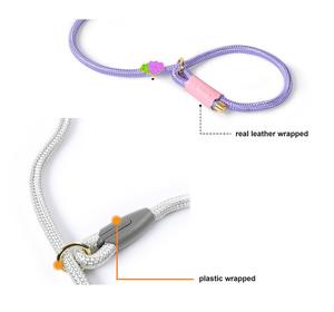 Robuste <span class=keywords><strong>Nylon</strong></span> P-Blei Hunde leinen Anti-Burst Pet Walking Lead mit festem Muster und Schal Dekoration - Product Image 2