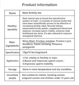 Wins <strong>Town</strong> <strong>Male</strong> Fertility Tea Improve Man Energy Function Enhancement Tea <strong>Male</strong> Men Fertility Tea - Product Image 4