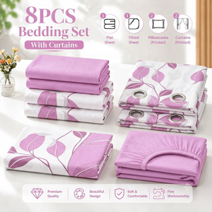 <span class=keywords><strong>ชุด</strong></span>ผ้าปูที่<span class=keywords><strong>นอน</strong></span>หรูหรา 8 ชิ้น ขายดี ขนาดคิงไซส์ ลายพิมพ์ <span class=keywords><strong>ชุด</strong></span>เครื่องนอนสำหรับห้อง<span class=keywords><strong>นอน</strong></span> สำหรับใช้ในบ้าน MOQ ต่ำสำหรับตลาดอเมริ<span class=keywords><strong>ก</strong></span>า - Product Image 2