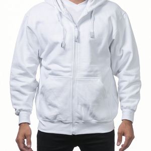 Sweat à capuche épais pour homme, de haute qualité, personnalisé, pour l'hiver, avec fermeture éclair sur le devant et deux poches avant - Product Image 4