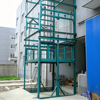 Plateforme élévatrice verticale hydraulique robuste pour marchandises, monte-charge électrique pour transfert de stock en usine