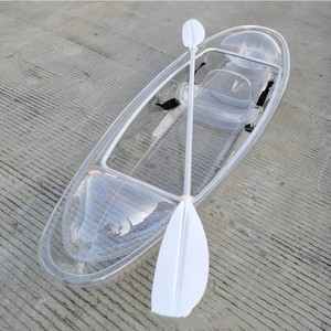 Kayak Transparente Modular de Plástico Transparente para 2 Personas con Remo - Product Image 1