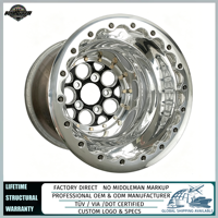 Jantes arrière forgées WELD Racing Magnum Drag 2.0 15x9 15x10 15x12 pour Mustang Camaro Challenger Drag Cars Chevrolet Mustang Cobra