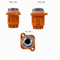 Connecteur haute tension monophasé en plastique 1000VDC 400A pour véhicules à énergie nouvelle IP68 IP6K9K PA66 LV216-2 Câble 50-95 mm²