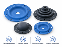 Diaphragme en caoutchouc silicone moulé sur mesure pour l'étanchéité des vannes de régulation