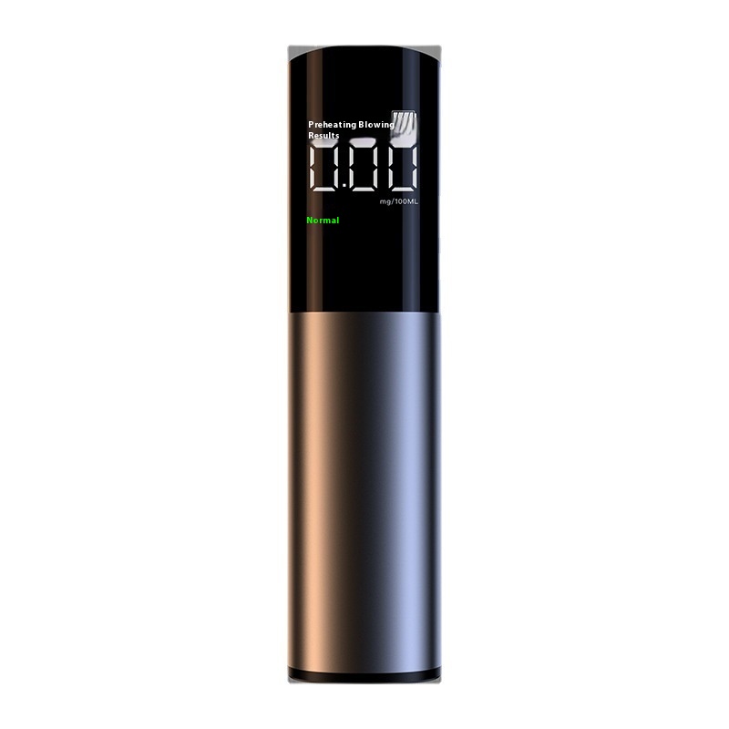 High-Precision High Grade Alloy Alcohol Tester with Convenient Charging Detector English & Chinese Display for Drunk Driving