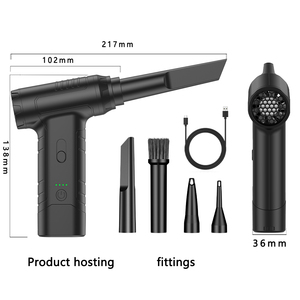 Souffleur d'air portable sans fil 4000 mAh, alimenté par batterie, pour usage domestique, mini ventilateur turbo puissant - Product Image 5