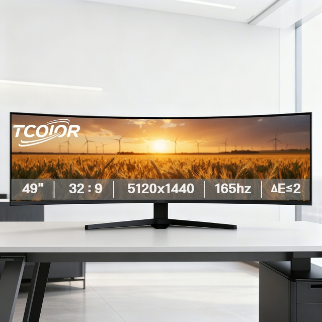 49 Inch 32:9 Ultrawide Monitor for Multitasking Office Work and Financial Trading Stock Charting Coding Programming Development