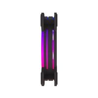 Ventilateur de refroidissement PC LED RGB 1200 tr/min 120 mm à roulement fluide 25 dBA 37,8 CFM 30 000 heures pour boîtier d'ordinateur