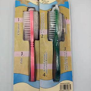 Obsebest — brosse pour pédicure en plastique, double face 4 en 1, pince pour les pieds, enlever les callosités, avec <span class=keywords><strong>pierre</strong></span> <span class=keywords><strong>ponce</strong></span> - Product Image 2