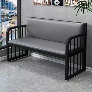 Sillas de Espera para Salón de Belleza 2025, Sofás Dobles y Triples de Hierro Forjado con Cojines Suaves, Bancos Largos Modernos de Estilo Casual - Product Image 5