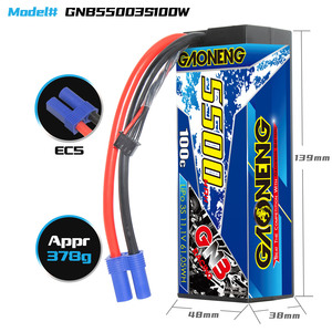 DWI GNB 3S 11.1V 5500mAh 100C 케이블드 하드 케이스 드론 배터리 XT60 고용량 리튬 배터리 FPV 드론 - Product Image 1
