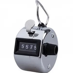 4 Digit Number Hand Tally Counter Digital Golf Clicker Manual Training Counting Counter