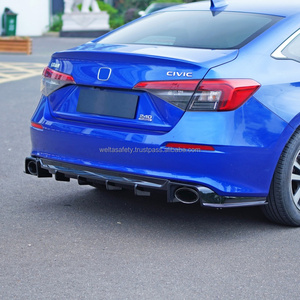 Kit de Difusor Trasero y Punta de Escape Estilo Akrapovic en Negro, Instalación Directa con Pernos Welta, para Honda Civic 11ª Generación 2022 - Product Image 3