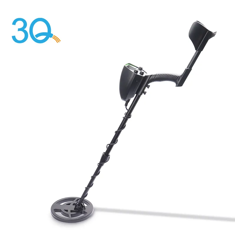 3QPortable MD-3010 II LCD ground deep searching metal detector with sound, light and easy adjustable device