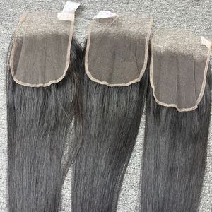 Top vente 100% cheveux vierges cheveux bruts fermeture de haute qualité trame frontale vague naturelle couleur claire un donneur - Product Image 3