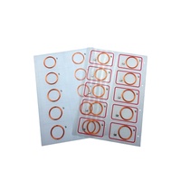 Feuille d'antenne RFID NFC autocollante en PVC durable avec puce IC pour cartes de visite et étiquettes logistiques de suivi d'actifs