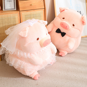Gros Doux Couple Cochon Animal En Peluche Mariage Couronne Cochon En Peluche Jouet Cadeau D'anniversaire Doux Puissance Cochon Couple - Product Image 6