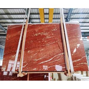 Piedra pulida natural Losas de mármol rojo Rosso Alica baldosas de mármol rojo alicante Baldosas de suelo rojo oscuro italiano - Product Image 5