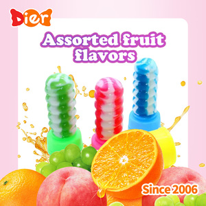 Oem/ODM kẹo bán buôn tùy chỉnh vui đôi quay tay Crank đồ chơi trái cây Flavor đầy màu sắc đôi Twirl Lollipop trẻ em kẹo đồ chơi - Product Image 3