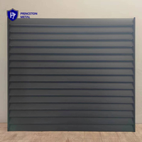 Panneaux de clôture en aluminium à lamelles ventilées, fixes, en métal noir avec revêtement en poudre, auvent de fenêtre en aluminium
