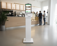 Quiosco de Autoservicio Android de 15.6 Pulgadas |   Escáner de Códigos QR Integrado e Impresora de Recibos para Terminales de Información y Comercio Minorista
