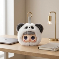 Robot de bureau intelligent IA en peluche, compagnon mignon en fourrure de dessin animé, interaction vocale, recharge USB, jouet de bureau, cadeau