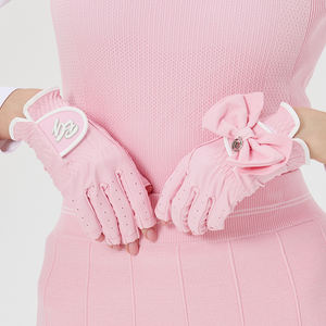 Gants de golf sans doigts respirants et antidérapants pour femmes, design nœud papillon, nouvelle version, tissu résistant à l'usure pour les sports de plein air - Product Image 3