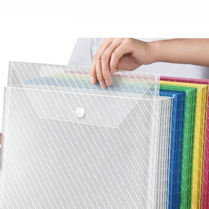 Bolsa de Plástico Transparente para Documentos, Tamaño A4, con Cierre de Botón, Fabricada en China - Product Image 2