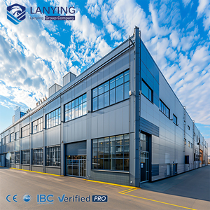 Edificio per Uffici Prefabbricato in Acciaio Moderno, Capannone Prefabbricato Antiruggine in Acciaio per Uffici - Product Image 1