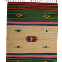 Tapis moderne en coton fleuri, écologique, fait main, réversible et lavable pour la maison, la chambre, le salon et les voyages
