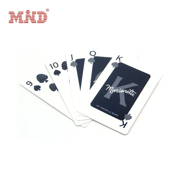 Customized RFID chip plastic playing cards board game poker cards