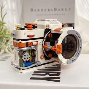 Weile Creative Brick Retro Camera Model <b>Building</b> <b>Blocks</b> 400-800 Pieces DIY Desktop Ornament For Teens And Kids - Product Image 3